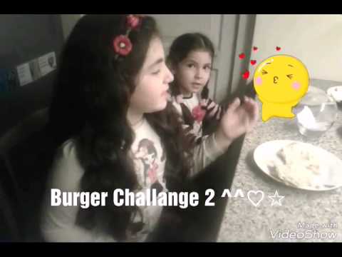 სალუკა და ანუკი♡ბურგერ ჩელენჯი 2☆Burger challange 2