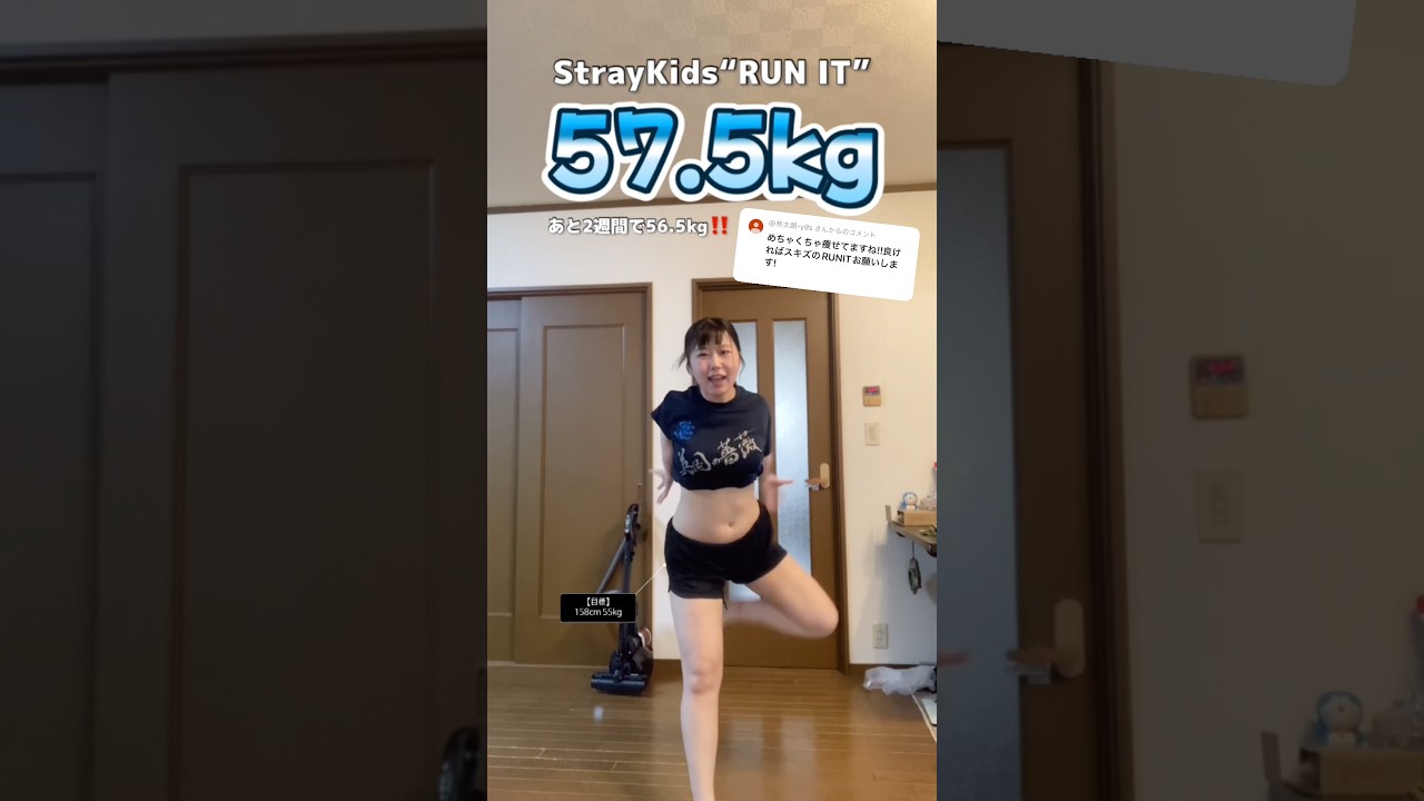 【Stray Kids】RUN IT🔥まじでやる気でん💦ダイエット　#kpop #dance #ダイエット #垢抜け #痩せる #straykids #runit #夏バテ #ライブ #スキズ