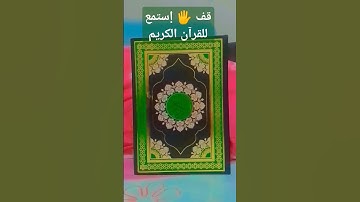 قف 🖐️ إستمع للقرآن الكريم #quran #اكسبلور #تلاوة_جميلة #لايك
