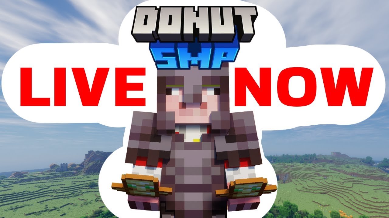 Playing the BIGGEST Minecraft Server (100K Daily Players) | Donut SMP ...