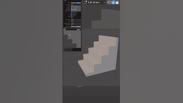 Want to show off to your friend? Make 3D stairs in Blender on 14 seconds #blender3d #tips #stairs