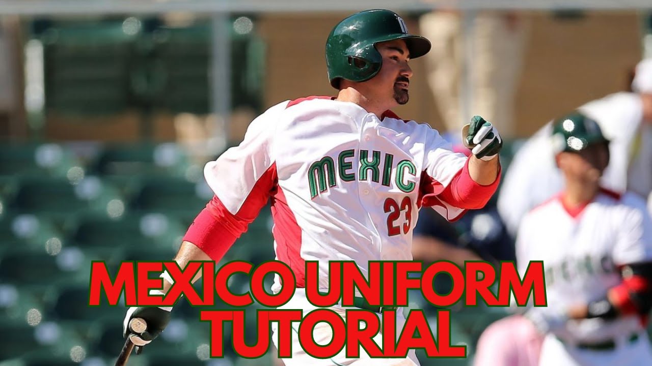 MLB THE SHOW 21 Mexico Uniform Tutorial(Home Jersey)(PS5)(WBC) YouTube