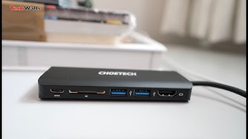 CHOETECH 6-in-1 Multiport USB-C Hub Unboxing & Testing