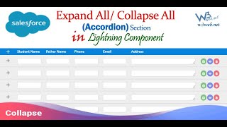 Create custom expand all/ collapse all for accordion section rows table based in lightning component | how to create expand/collapse in lightning component Salesforce Create custom expand all/ collapse all for accordion section rows table based in lightning component | how to create expand/collapse in lightning component Salesforce