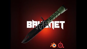 Bayonet Knife - Made in #blender