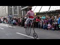昔の自転車　ドライジーネ 、ペニー・ファージング　Sechseläuten-Kinderumzug　2018 0415