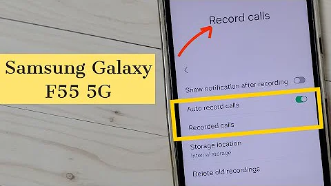 Samsung Galaxy F55 5G : How to Enable / Disable Auto Call Recording