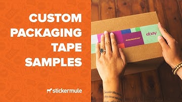 Custom packaging tape samples