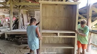 Wooden Kitchen Cabinet Making Woodworking I Wood & Glass Display Cabinet Ideas I Akie The Carpenter