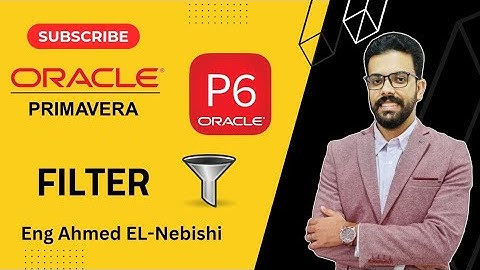 Filter in Primavera P6 - Eng Ahmed El-Nebishi