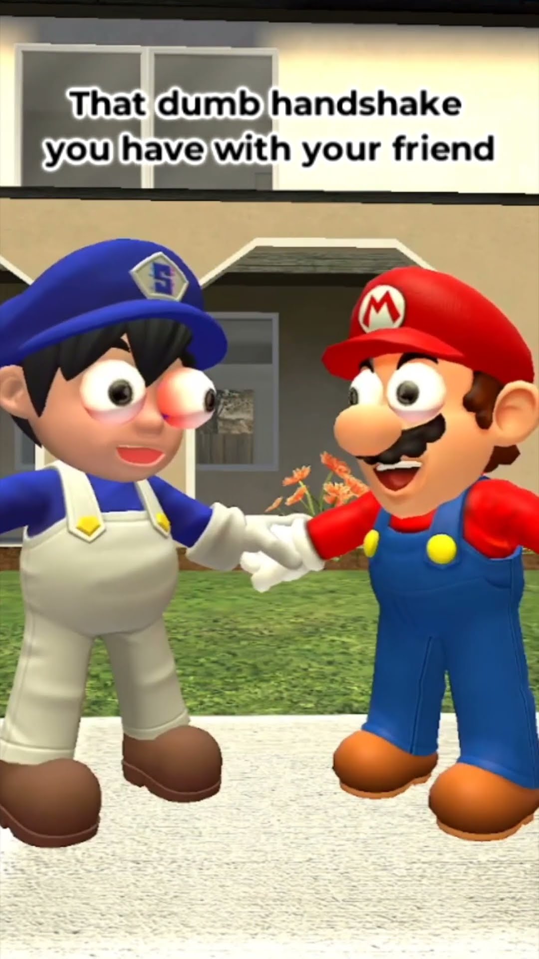 That dumb handshake you have with your friend #shorts