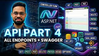 .NET Core API – All Endpoints Explained 🔥 (GET, POST, PUT, DELETE   More)   Swagger | Part 4