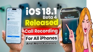 Iphone ios 18.1 beta 4 update Best call recording future and more l Apple intelligent lBig update.