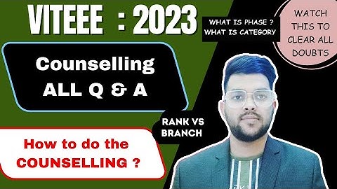 VITEEE 2023 Counselling All Doubt cleared | How to do counselling process #viteee #counselling #vit