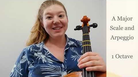 Cello | A Major Scale and Arpeggio - 1 Octave