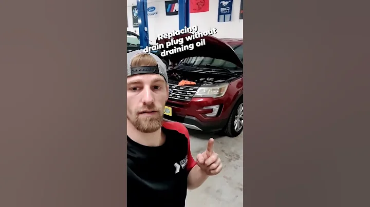 Swap a drain plug without draining the oil. #oil #oilchange #tech #technician #mechanic #techtip