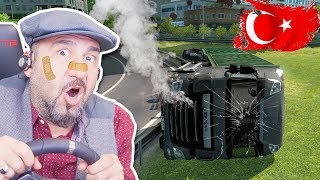 İSTANBUL YOLUNDA TIR YAN YATTI! HACİZ GELECEK! | EURO TRUCK SIMULATOR 2 ETS2