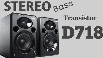 DIY.Stereo Powerful Amplifier use Transistor D718 x2 dc 12v