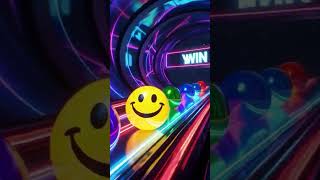 Neon City Marble Race | yellow Ball Happy Dance Win 🙂🏁 #shorts