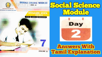 Class 7 Social Worksheet 2 Bridge Course Module Answers