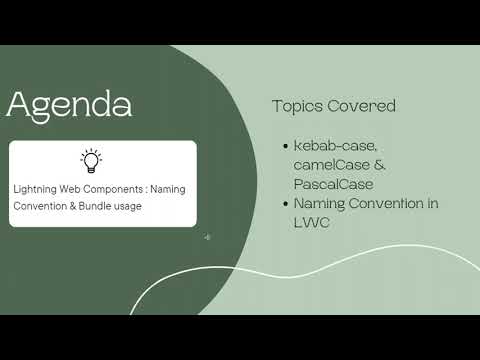 Salesforce Lightning web components Naming convention  & details on kebab-case, camelCase