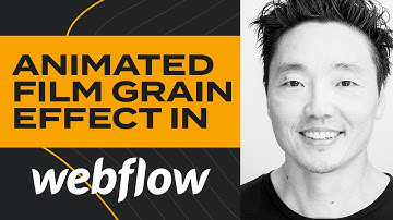 Create animated film grain effect in Webflow