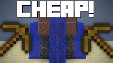 Minecraft- Cheap Cobblestone Generator Tutorial