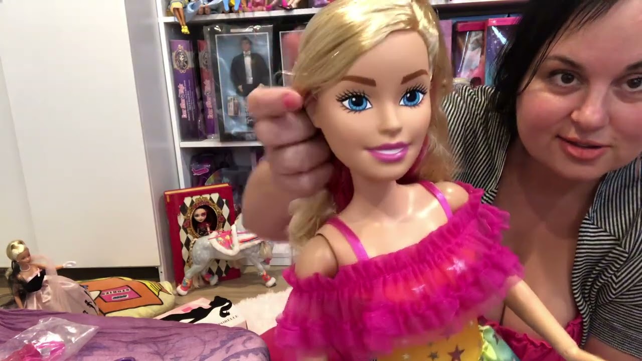 Opening 28 Inch Barbie by Mattel Vs 28 Inch Just Play Barbie