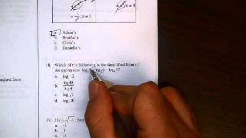 Algebra II Sem 2 Final Review 17, 18, 19