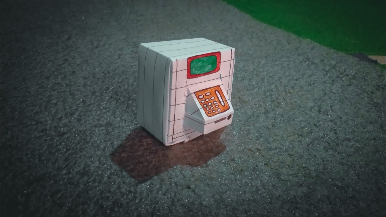 How To Make A ATM From Paper Paper ATM Without Glue YouTube