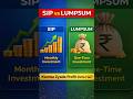 SIP vs Lumpsum: Kaunsa Investment Zyada Profit Deta Hai? 💰 #xm #trading #investment #shorts