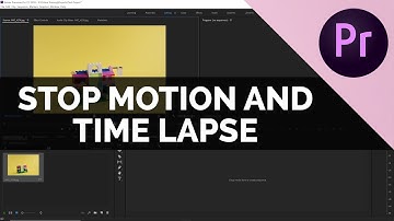 How to work with time lapse and stop motion in Premiere Pro