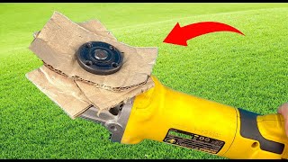 Why it is Not Patented? Insert Cardboard Into Angle Grinder and Amazed - CT DIY
