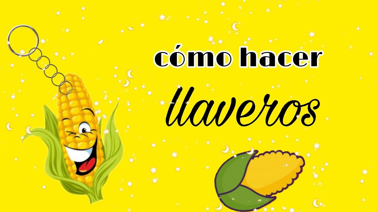 cómo hacer llaveros de elote ? - YouTube