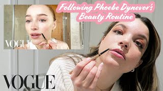 FOLLOWING PHOEBE DYNEVOR'S VOGUE BEAUTY ROUTINE | get ready with me ❤️