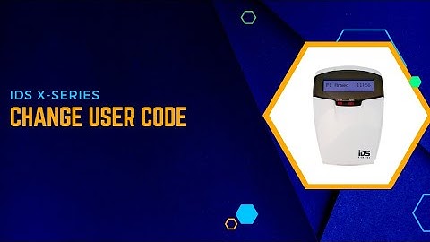 X-Series - How to Change a User Code