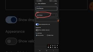 How to Create Options in Google Sheets | Android Mobile Phone