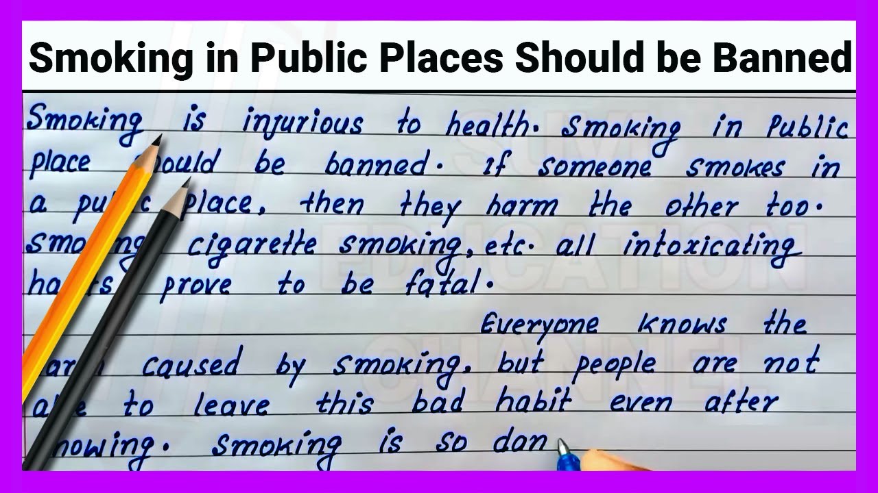 ban smoking in public places argumentative essay