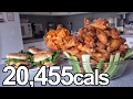 20000 calorie superbowl challenge wings doritos pizza
