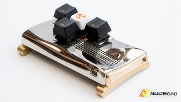 CUSTOM KEYBOARD CNC milling  -  Slow Motion machining (part 3 - case)