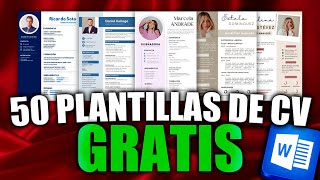 Descargar plantillas de curriculum vitae gratis | 50 Plantillas! 📝📝