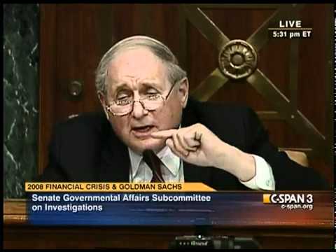 Senate Hearing: Sen. Levin vs. Lloyd Blankfein, Go...