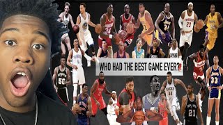 I WAS RIGHT?!? Using Numbers To Find Out Who Had The Best Game In NBA History | REACTION