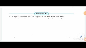Class 7th |Chapter 12 |Perimeter and Area| Practice set 46| Maharashtra board