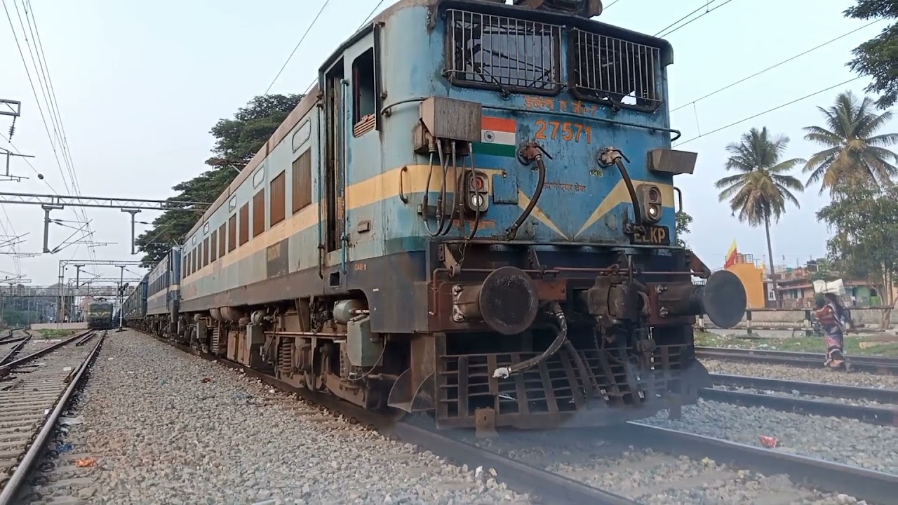 Amazing acceleration of wag 7 locomotive