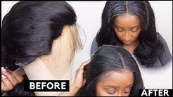 HOW TO FIX A TOO DENSE WIG | TIPS TO THIN OUT A WIG | GET A FLAT NATURAL HAIRLINE!! | OXEYEGIRL HAIR