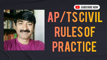 AP/TELANGANA CIVIL RULES OF PRACTICE PART 5