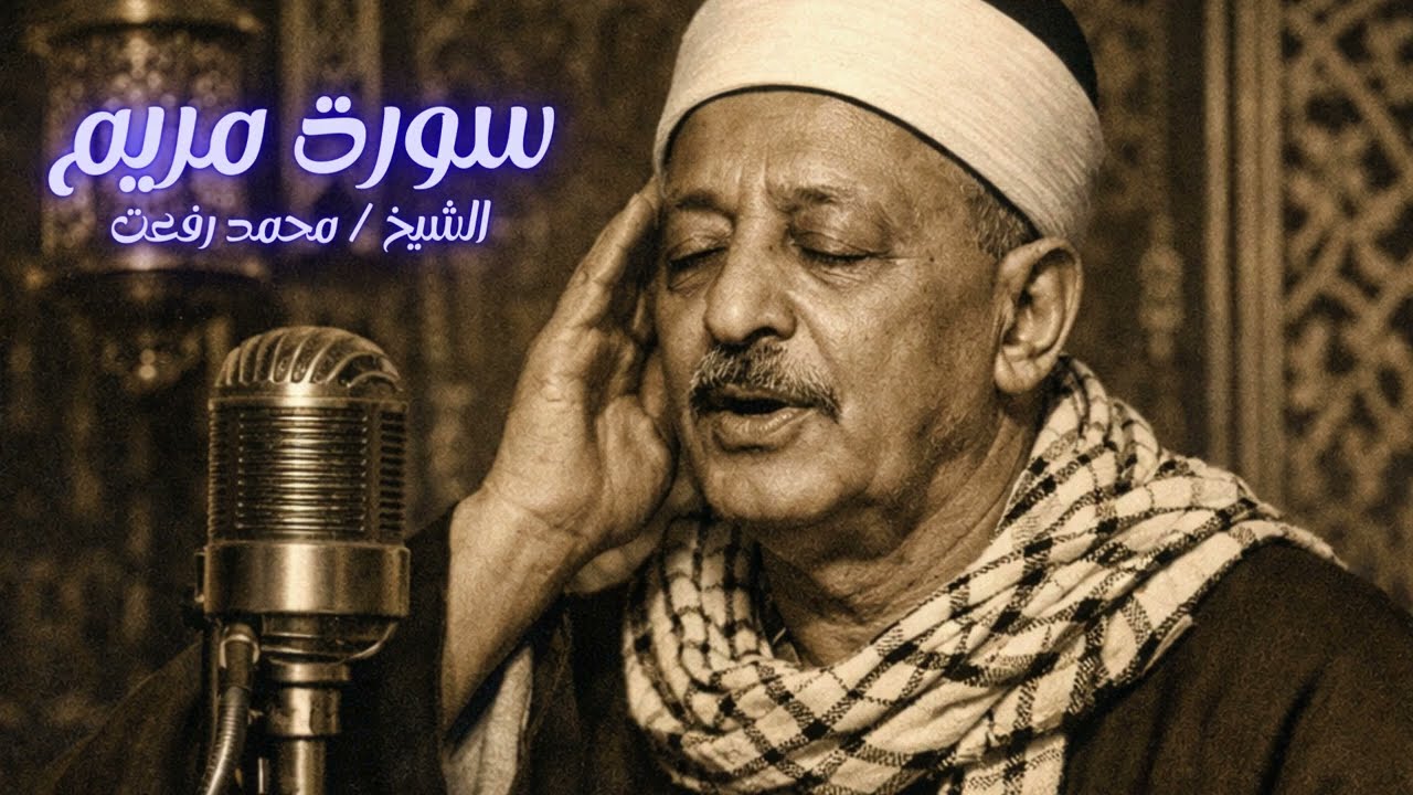 ما تيسر من سورة مريم بصوت القارئ الشيخ/ محمد رفعت (رحمه الله)