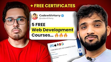 5 FREE Web Development Courses with Free Certificates | Full Stack Development for FREE in 2025 🔥