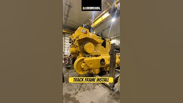 Track frame install on our CAT D11T Rebuild. #heavyequipment #bulldozer #dozer #caterpillar